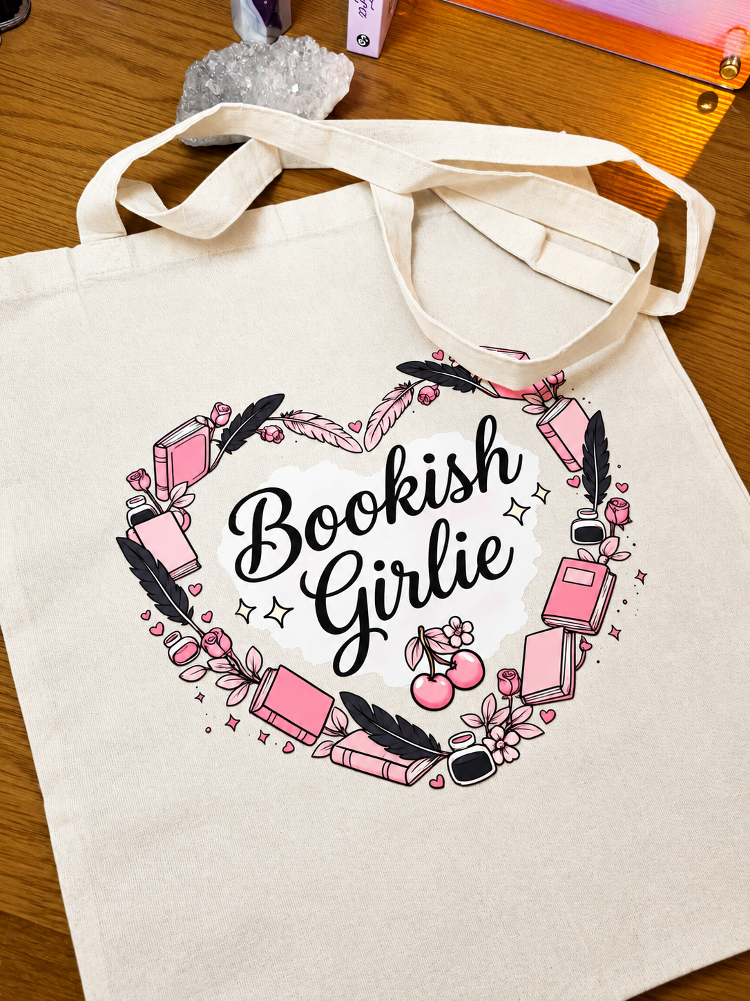 Bookish Girlie Tote Bag