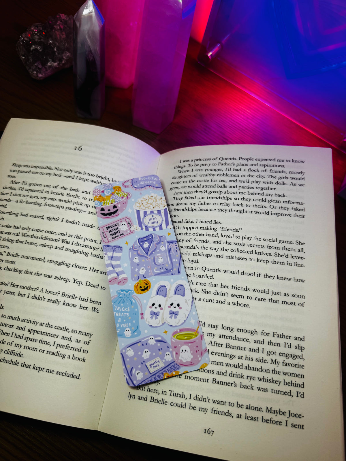 Spooky Sleepover | Cozy Halloween Bookmark