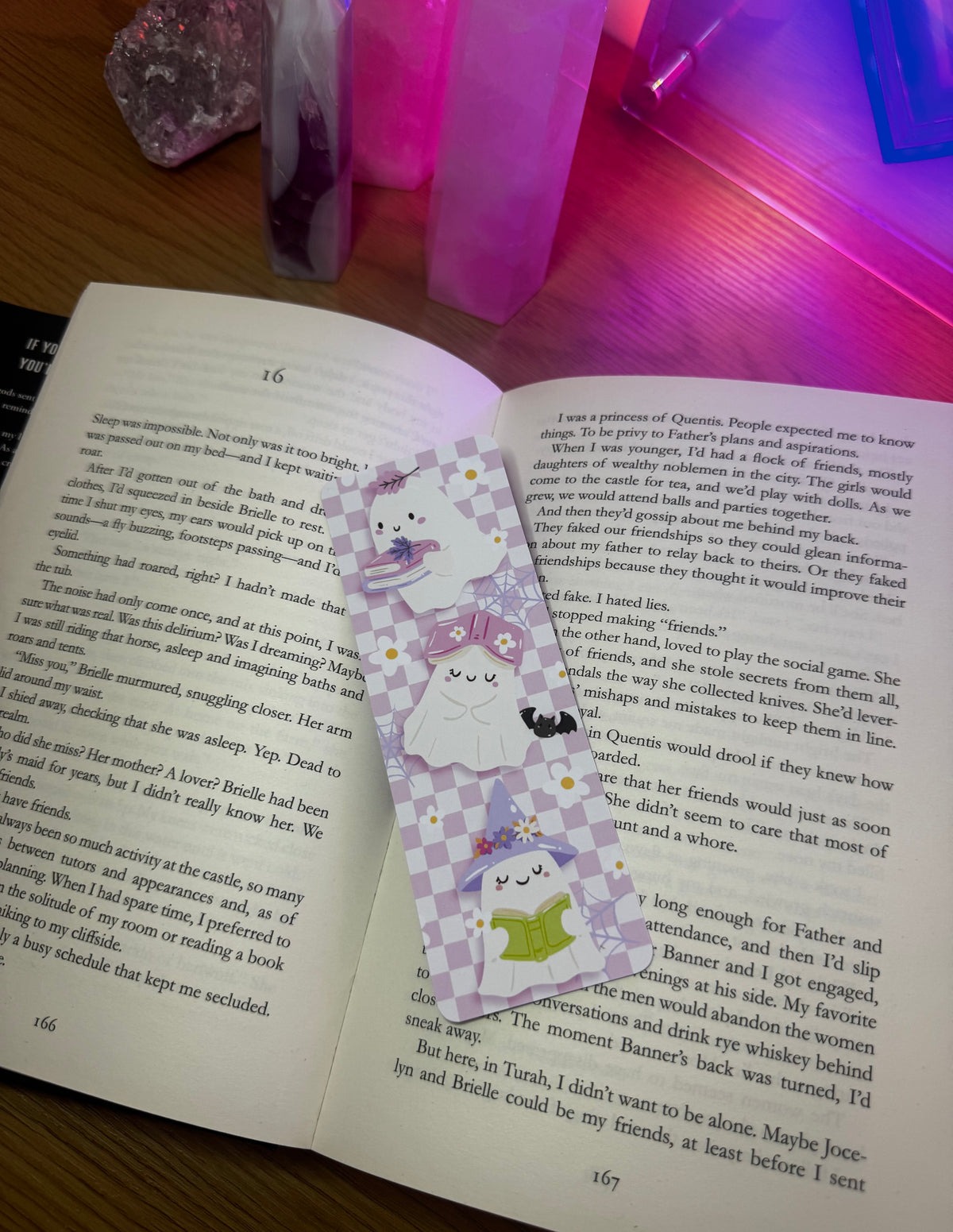 Ghosts in the Library – Pastel Halloween Bookmark 👻📚